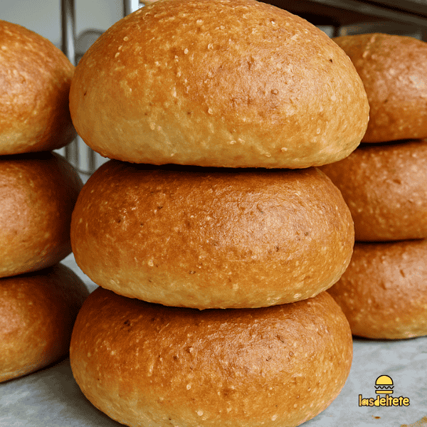 Pan de hamburguesa con espelta integral. Pan de hamburguesa con espelta integral